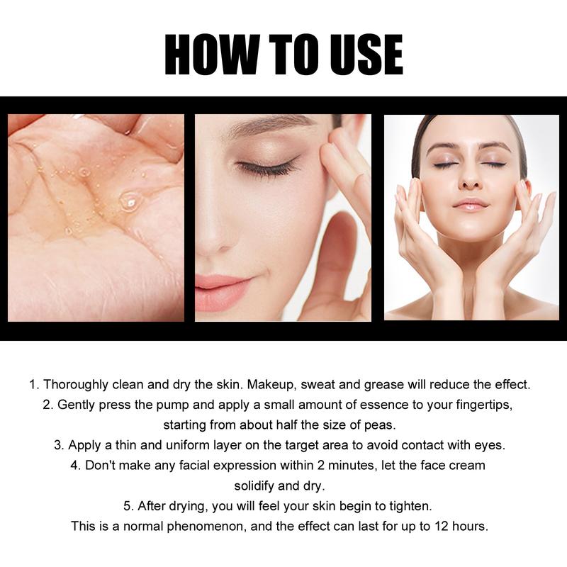 Instant Facial Firming And Lifting Serum,Smoothing And Brightening Essence Lifts And Tightens Facial Skin Serums & Essences Skincare Comfort Skin Repair face republic