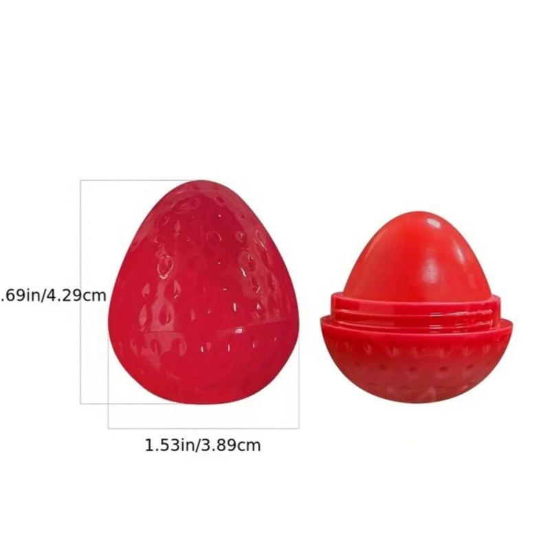 Strawberry lip balm! Strawberry flavor and shape, lip tint
