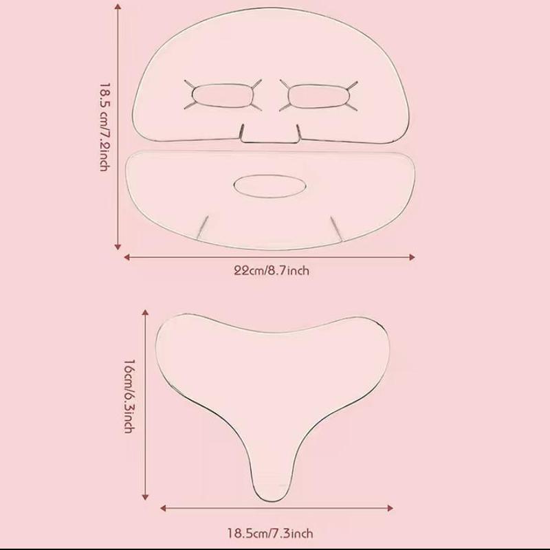 Silicone Face & Chest Sticker, 3 Counts Reusable Skin Firming & Lifting Patch, Face & Chest Sticker for Women & Girls