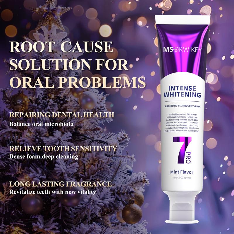 New Arrival! Christmas stocking stuffers. Limited-Time Flash Sale: 7Pro Brightening Toothpaste for Sparkling White Teeth and Fresh Breath Every Day! A Must-Have for Oral Care.