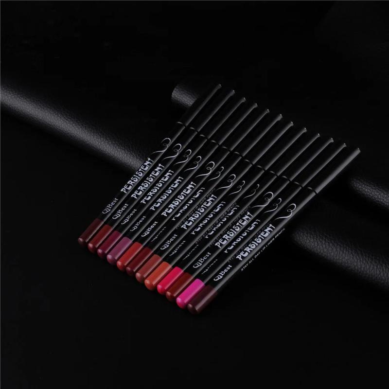 12pcs Waterproof Long Lasting Smooth Natural  Lipliner