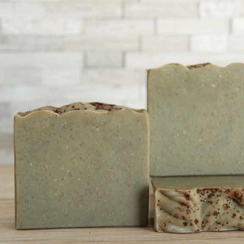 Exfoliating Roasted Coffee Beans Scented Handmade Soap - Perfect for Bath and Body Care, Vegan Friendly Olive Comfort - MoxysSoapworks