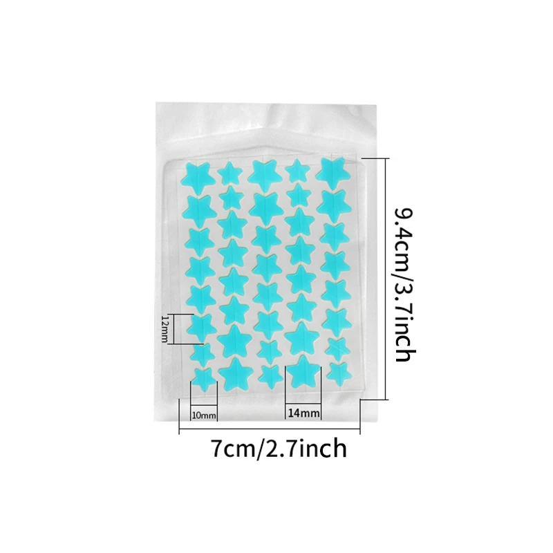 Star Shaped Acne Patches, 8 Counts set Invisible Acne Cover Patches, Face Spot Care Sticker, Skin Care Tool for Women & Men