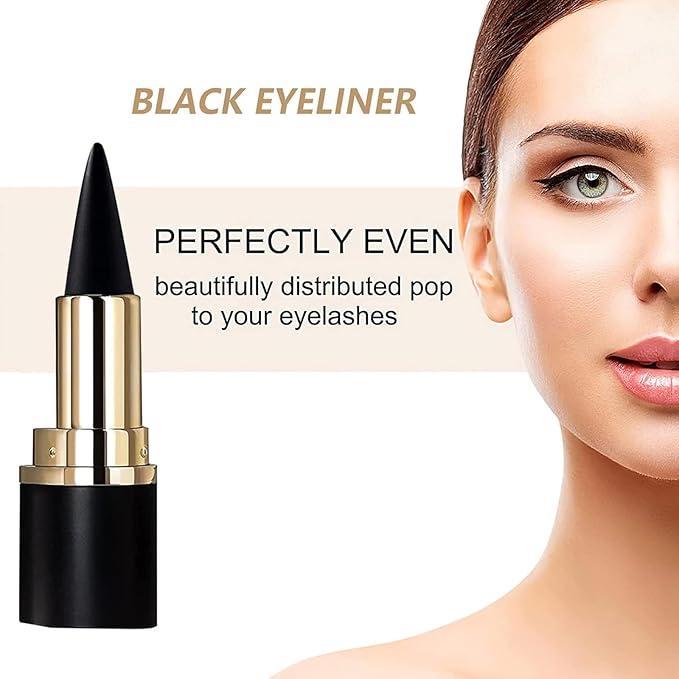 Miss Rose M Black Gel Eyeliner,Cream Eyeliner Tool Smudge Proof Eyeliner Pencil,Matte Black Eye-liner Pencil Tattoo Eyeliner Pen, Eyeliner Gel Stick Makeup Eye-liners for Women Girls (Black)