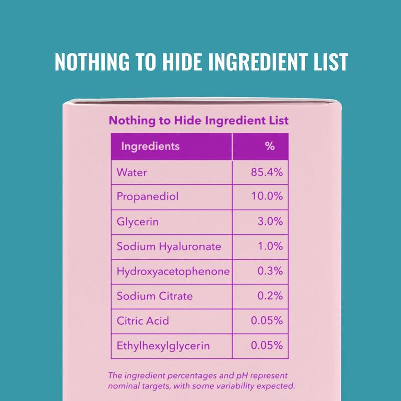 Good Molecules Hyaluronic Acid Serum - Hydrating, Non-Greasy Formula to Moisturize, Plump - 1% HA, Anti-Aging, Water-Based Skincare for Face Good Molecules