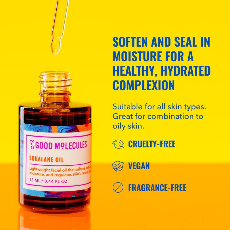 Squalane Oil - Hydrating and Calming Moisturizer for Face, Skin, and Hair - Anti-Aging Skincare - Skin Repair, Comfort Radiant Serums Hydrate Moisture